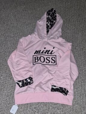 Mini Boss Pink Pullover for Kids